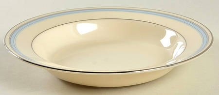 Bradford (Platinum Trim) Rim Soup Bowl