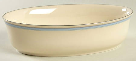 Bradford (Platinum Trim) 9" Oval Vegetable Bowl