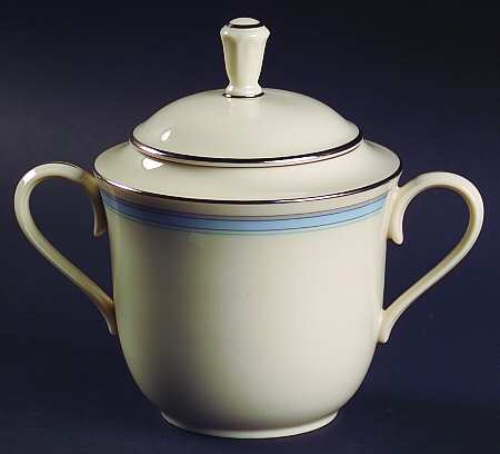 Bradford (Platinum Trim) Sugar Bowl & Lid