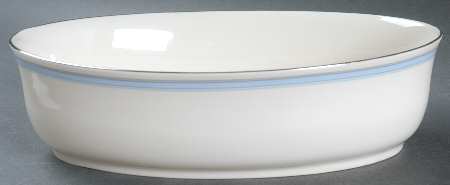 Bradford (Platinum Trim) 9" Oval Vegetable Bowl