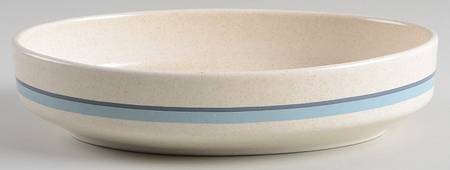 Brushwork Blue 9" Oval Vegetable Bowl