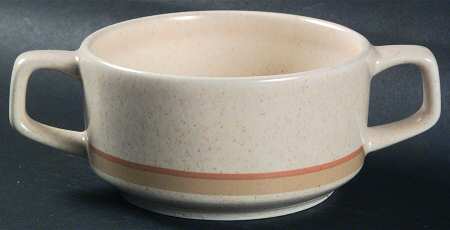 Brushwork Beige Sugar Bowl No Lid
