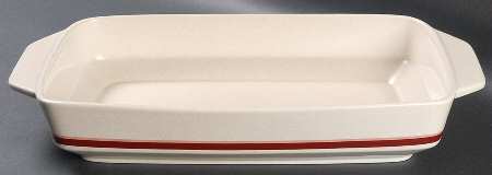 Brushwork Burgandy 15" Rectangular Baker