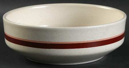 Brushwork Burgandy Coupe Cereal Bowl