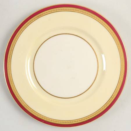 C337r (Maroon) Salad Plate by Lenox