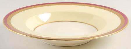 C337r (Maroon) Rim Soup Bowl