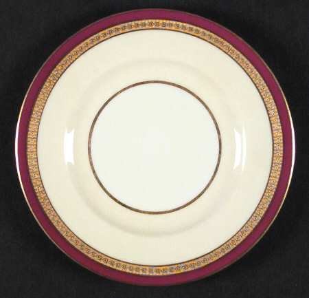 C337r (Maroon) Bread & Butter Plate by Lenox