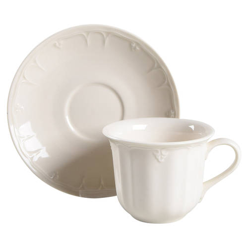 Casual Elegance Flat Cup & Saucer Set