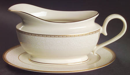 Capital Gardens 1999 Shape Gravy Boat & Underplate