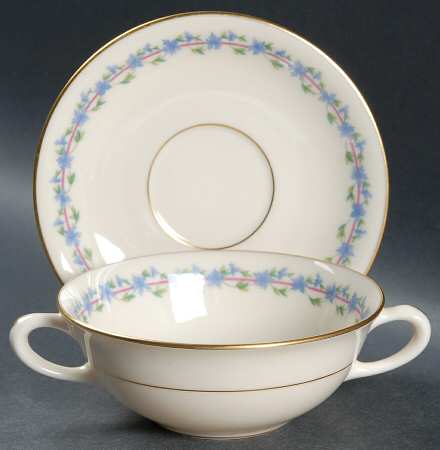 Caprice Flat Cream Soup Bowl & Saucer Set