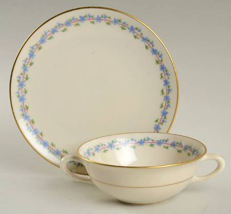 Caprice Flat Cream Soup Bowl & Saucer Set