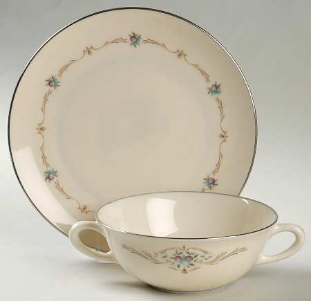 Capri Flat Cream Soup Bowl & Saucer Set
