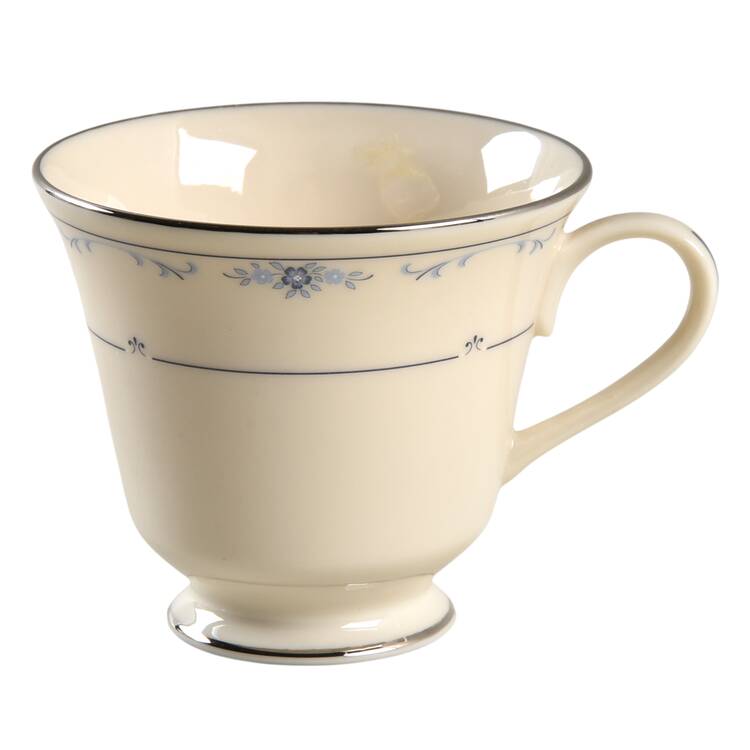 Carolina (Blue Flowers) Footed Cup