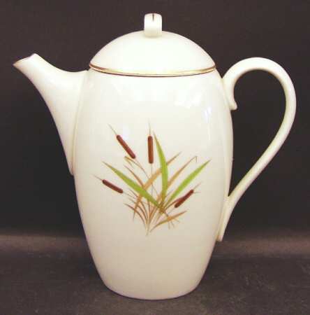 Cattail (Coupe Shape) Coffee Pot & Lid