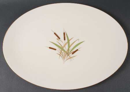 Cattail (Coupe Shape) 16" Oval Serving Platter