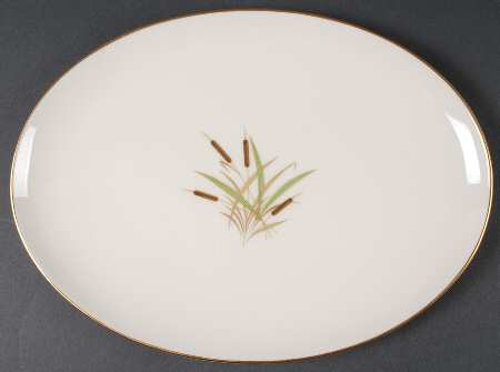 Cattail (Coupe Shape) 13" Oval Serving Platter