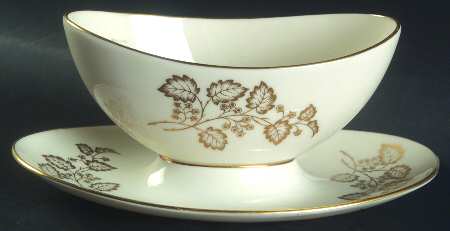 Celeste Gravy Boat with Attached Underplate