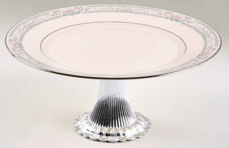 Charleston Cake Stand with 4"-5" Metal Pedestal  Hc