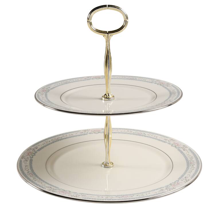 Charleston 6 5/8"-10"  2 Tiered Serving Tray (Dp, Sp) HC