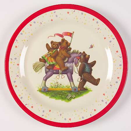 China Bears Melmac/Melamine Child's Plate