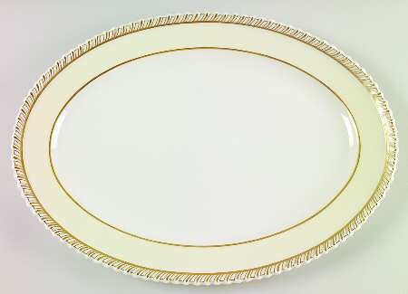 Chelsea Cream 15" Oval Serving Platter