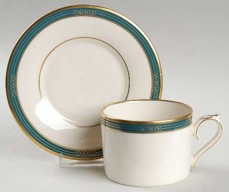 Chatham Gate Flat Cup & Saucer Set