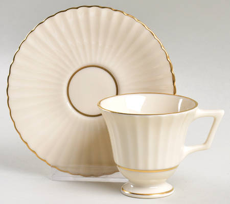 Citation Gold Footed Demitasse Cup & Saucer Set