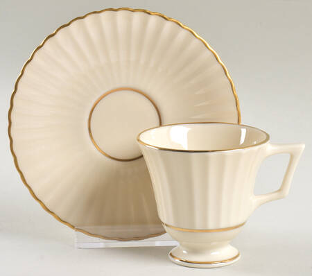 Citation Gold Footed Demitasse Cup & Saucer Set