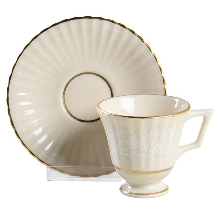 Citation Lace Footed Demitasse Cup & Saucer Set