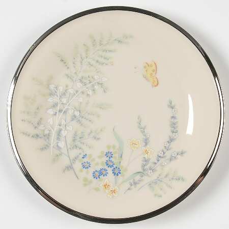 Cinderella (Newer, Platinum Trim) Bread & Butter Plate