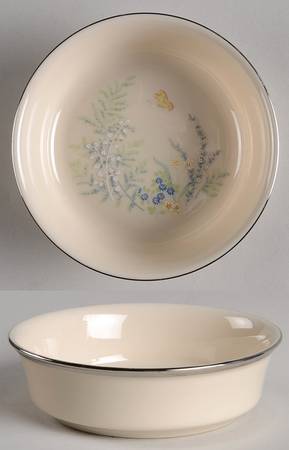 Cinderella (Newer, Platinum Trim) Fruit/Dessert (Sauce) Bowl