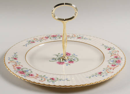 Cinderella (Old, Gold Trim) Round Serving Plate with Center Handle (Dp) Hc