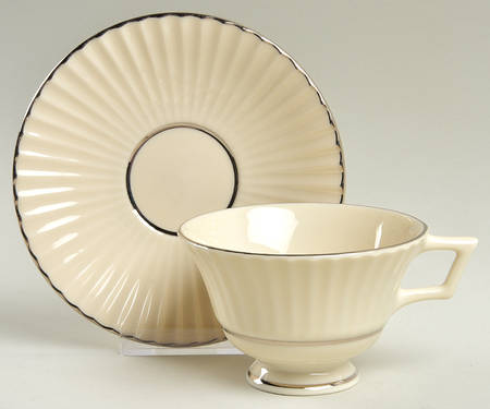 Citation Platinum Footed Cup & Saucer Set