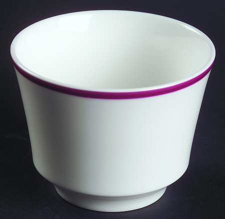 Claret Band Flat Bouillon Cup