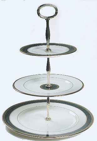 Classic Edition 13 7/8"-14 1/4" 3-Tiered Serving Tray(DP,SP,BB) HC