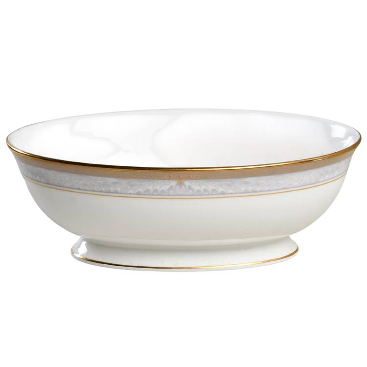 Classic Elegance 9" Oval Vegetable Bowl by Lenox