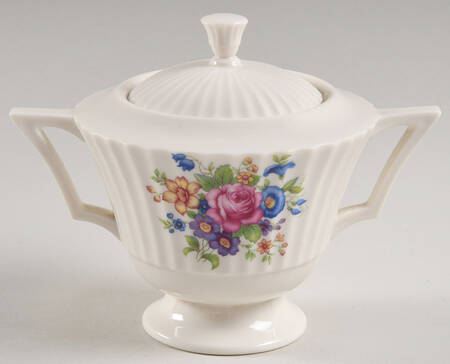 Classic Rose Sugar Bowl & Lid