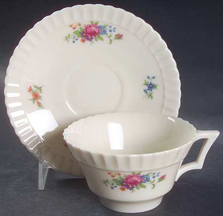Classic Rose Flat Cup & Saucer Set