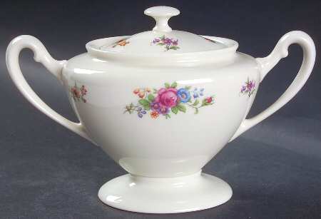 Classic Rose Shape 743 Sugar Bowl & Lid