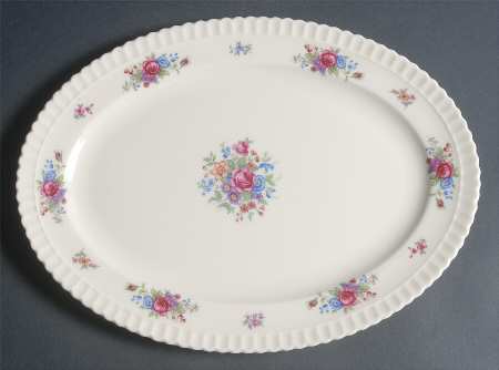 Classic Rose 13" Oval Serving Platter