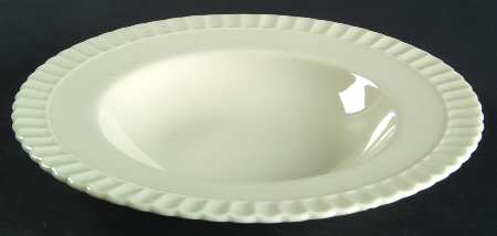 Classic White Rim Soup Bowl