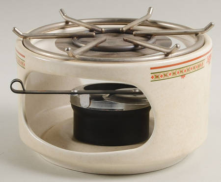 Coral Blossoms Warmer Stand, Metal Rack & Burner by Lenox