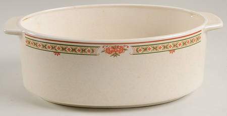 Coral Blossoms 10" Oval Open Casserole