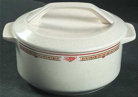 Coral Blossoms 1.25 Qt Round Covered Casserole by Lenox