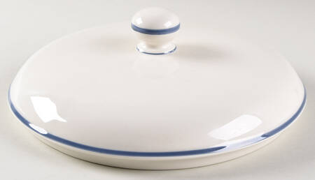 Country Blue Lid for Round Casserole Or Vegetable