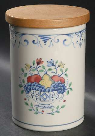 Country Blue Medium Canister & Lid