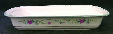 Country Cottage Blossoms 13"  Rectangular Baker