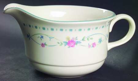 Country Cottage Blossoms Open Sauce Boat