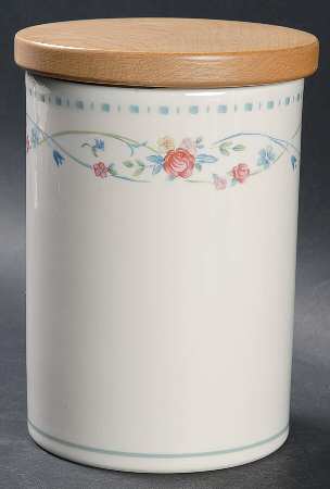Country Cottage Blossoms Medium Canister & Lid