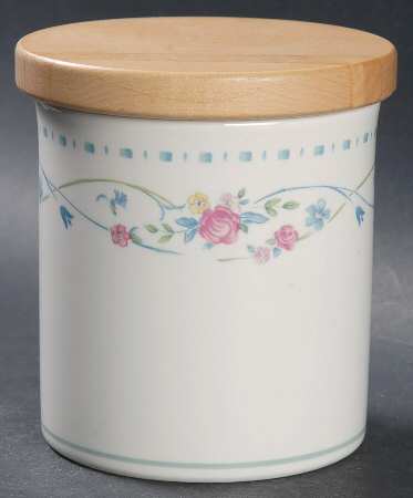 Country Cottage Blossoms Mini Canister & Lid